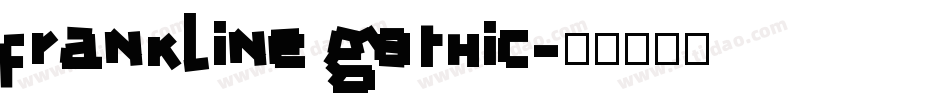 frankline gothic字体转换